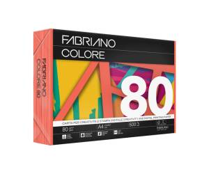 Carta Colore A4,80 gr colori forti arancio confezione 500 fogli - 8516