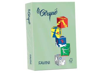 Carta Le Cirque A3 - 80 gr verde pastello 107 confezione 500 fogli - 8572