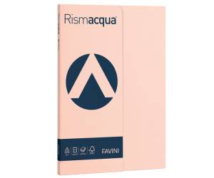 Carta Rismacqua Small A4,200 gr salmone 05 confezione 50 fogli - 8580
