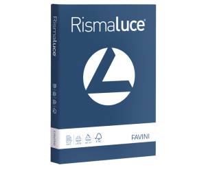 Carta Rismaluce A4,200 gr blu prussia 62 conf 125 fogli Favini A67K104 - 8536