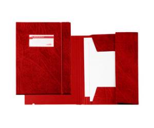 Cartellina 3 lembi Archivio 3L F con elastico Colpan 25 x 35 cm rosso - 9287