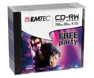 CD-RW - 80min - 700mb - Emtec - ECOCRW80512JC - 3126170114624 - DMwebShop