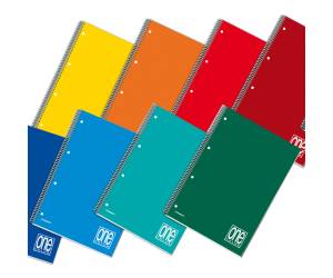 Maxiquaderno One Color A4 forato microperforato 1 rigo 140 fogli 70 gr spiralato - 9304