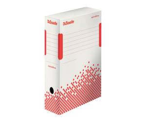 Scatola archivio Speedbox dorso 10 cm 35x25 cm bianco e rosso - 9270