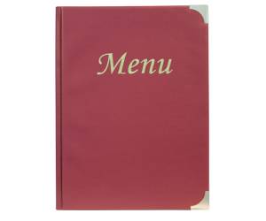 Portamenu' Basic - A4 - 31,5 x 24 cm - PVC - bordeaux - 4+2 buste fisse incluse - Securit - MC-BRA4-WR - 8717624249082 - DMwebShop