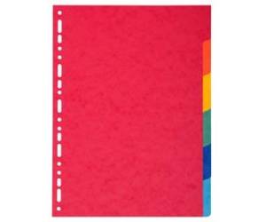 Separatore Forever - 6 tacche - cartoncino riciclato - 220 gr - A4 - multicolore - Exacompta - 2006E - 3130630020066 - DMwebShop