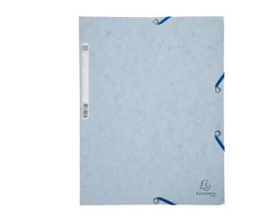 Cartellina con elastico - cartoncino lustre' - 3 lembi - 400 gr - 24 x 32 cm - grigio chiaro - conf. 25 pezzi - Exacompta - 55531E - 3130630555315 - DMwebShop