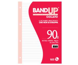 Blocco collato BandUp A4 1 rigo 40 fogli 90 gr fori rinforzati conf. 10 pezzi - 0106434 - 8008234064340 - DMwebShop
