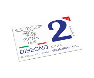 Blocco 2,240x330 cm 4 angoli 20 fogli 110 gr liscio squadrato - 9794