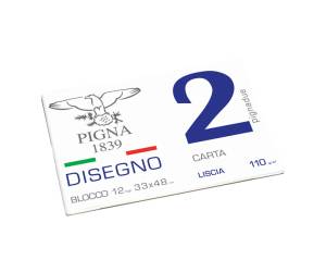 Blocco 2,330 x 480 mm collato 12 fogli 110 gr liscio - 9797