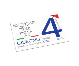 Blocco 4,240 x 330 mm 4 angoli 20 fogli 200 gr liscio - 9789