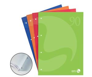 Blocco notes 90 A4 collato lato lungo quadretti 5 mm 50 fogli 90 gr 4 fori - 9330