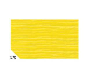 Carta crespa 50 x 250 cm 48 gr m2 giallo 570 confezione 10 rotoli - 9719