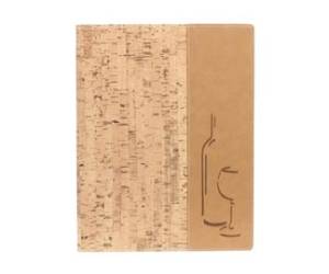 Carta dei vini Design 1 inserto doppio incluso A4,24 x 34 cm sughero - 9614