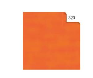 Carta velina 50 x 70 cm 20 gr arancio 320 busta 26 fogli - 9768