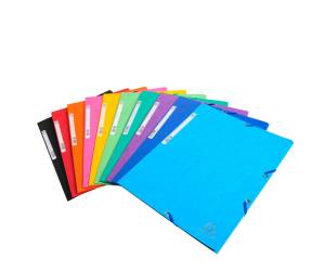 Cartella 3 lembi con elastico angolare A4 dorso 0,3 cm cartoncino Lustre - 9352