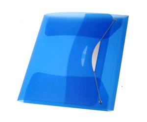 Cartellina con elastico Swing PPL 23,5 x 34,5 cm blu - 9356