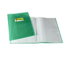 Coprimaxi PT1 F con alette A4 PP liscio trasparente verde - 9838