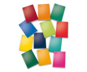 Miniquaderno Monocromo 120x170 mm 1 rigo 40fg 80 gr - 9435