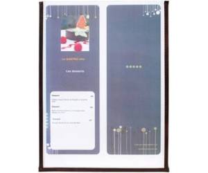 PortaMenu Crystal BR1 singolo per 2 fogli A4 set 3 pezzi - 9607