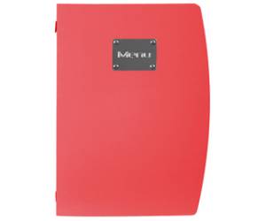 PortaMenu Rio 1 inserto doppio incluso A4,24 x 34 cm rosso - 9575