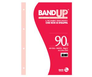 Ricambi BandUp forati rinforzati A4 bianchi 40 fogli 90 gr - 9311