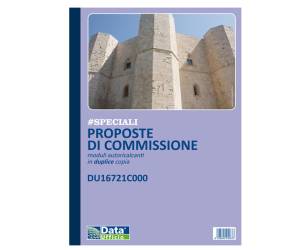 Blocco proposta commissione - 50-50 copia autoricopiante - 29,7 x 21,5 cm - Data Ufficio - DU16721C000 - 8008842585473 - DMwebShop
