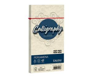 Busta Calligraphy Pergamena - 110 x 220 mm - 90 gr - naturale 06 - conf. 25 pezzi - Favini - A57Q203 - 8007057741278 - DMwebShop