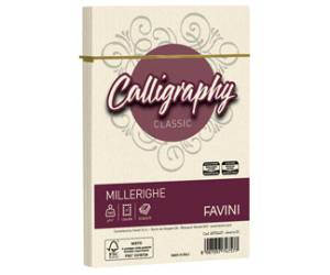 Busta Calligraphy Millerighe - 120 x 180 mm - 100 gr - avorio - conf. 25 pezzi - Favini - A57Q427 - 8007057747577 - DMwebShop