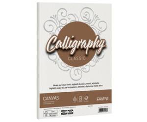 Carta Calligraphy Canvas - A4 - 200 gr - bianco 01 - conf. 50 fogli - Favini - A690314 - 8007057617030 - DMwebShop