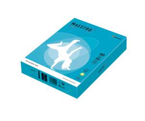 Carta Maestro Color - A4 - 80 gr - azzurro forte AB48 - conf. 500 fogli - Mondi - 7038 - 9003974422954 - DMwebShop