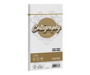 Buste Calligraphy Lino 110 x 220 mm 120 gr bianco - 01,10217