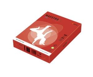 Carta Maestro Color A4,160 gr rosso forte CO44 confezione 250 fogli - 10113