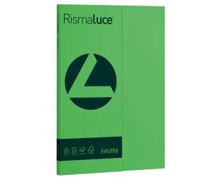 Carta Rismaluce Small A4,200 gr verde 60 confezione 50 fogli - 10122