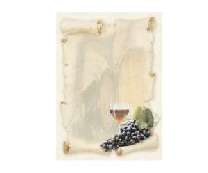 Carta con stampa cantina A4 - 90 gr confezione 20 fogli - 10197