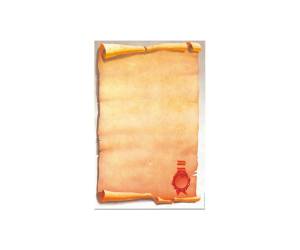 Carta con stampa pergamena A4,80 gr confezione 25 fogli - 10229