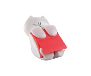 Dispenser gatto bianco ricarica Super Sticky Z Notes rosso rubino CAT 330,76 x 76 mm 90 fogli - 6456