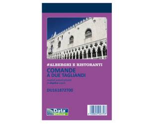 Blocco comande 2 tagliandi - 25-25 copie autoricopianti - 16,8 x 10 cm - conf. 10 pezzi - Data Ufficio - DU161872T00 - 8008842585022 - DMwebShop