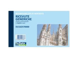 Blocco ricevute generiche - 50-50 copie autoricalcanti - 10 x 16,8 cm - conf. 5 pezzi - Data Ufficio - DU162570000 - 90888A - DMwebShop