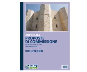 Blocco proposte commissione - 33-33-33 copie autoricopianti - 29,7 x 21,5 cm - Data Ufficio - DU1672C3300 - 8008842585480 - DMwebShop