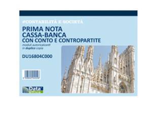 Blocco prima nota cassa - 50-50 copie autoricalcanti - 21,5 x 29,7 cm - Data Ufficio - DU16804C000 - 8008842585558 - DMwebShop