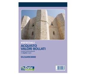 Blocco distinta acquisto carte valori 50,50 copie autoautoricalcanti 21,5 x 14,8 cm - 11672