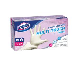 Guanti monouso in vinile non talcato taglia S M - 13922