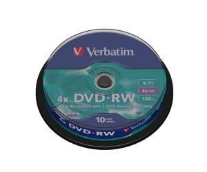Scatola 10 DVD RW serigrafato 4,7Gb - 11855