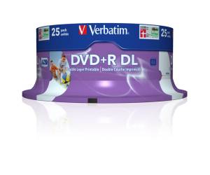 Scatola 25 DVD+R Dual Layer - serigrafato Spindle - 8,5 Gb - Verbatim - 43667 - 23942436676 - DMwebShop