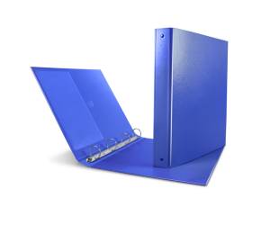 Raccoglitore Nettuno 4 anelli a D 40 mm dorso 5,5 cm 22 x 30 cm blu - 9921