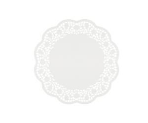 Sottotorta decorativi in carta bianca - diametro 27 cm - conf. 6 pezzi - No Brand - 6448200 - DMwebShop