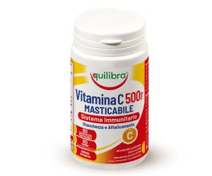 Integratore masticabile Vitamina C 500MG - sistema immunitario - 60 compresse (1,4 gr cad.) - Equilibra - VIC500 - 8000137004317 - DMwebShop