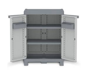 Armadietto Domino Wave Base 700UW 2 ante 70 x 43,8 x 97,6 cm PPL grigio - 21217