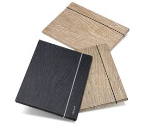 Cartella 3 lembi con elastico Wood A4 dorso 1 cm colori assoriti - 21270